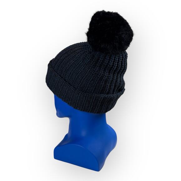 Love Your Melon Navy Pom Beanie Hat - Picture 6 of 8